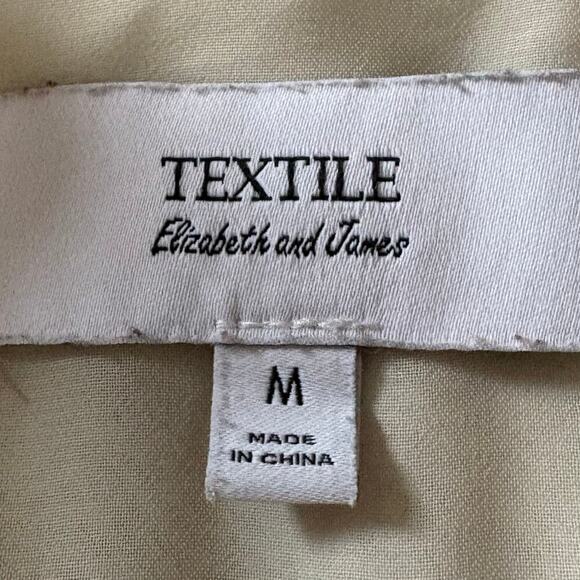 TEXTILE ELIZABETH & JAMES Peasant Dress Splatter Bone/Maroon SzM Cottage Prairie - Picture 5 of 9